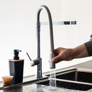 Monocomando de Cozinha flexível cromado